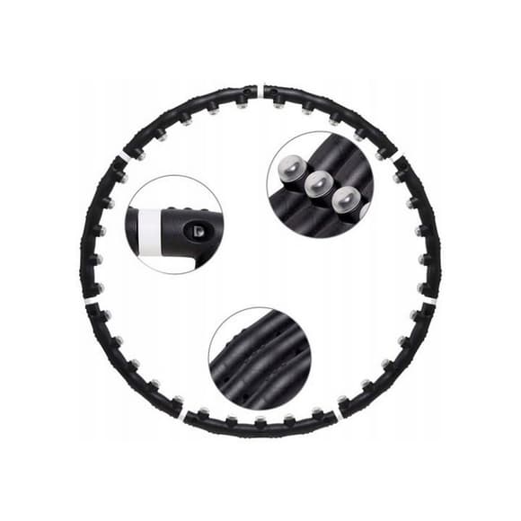 УЦЕНКА!!! Хула хуп массажный Loadstone EasyFit EF-0252-UC черный