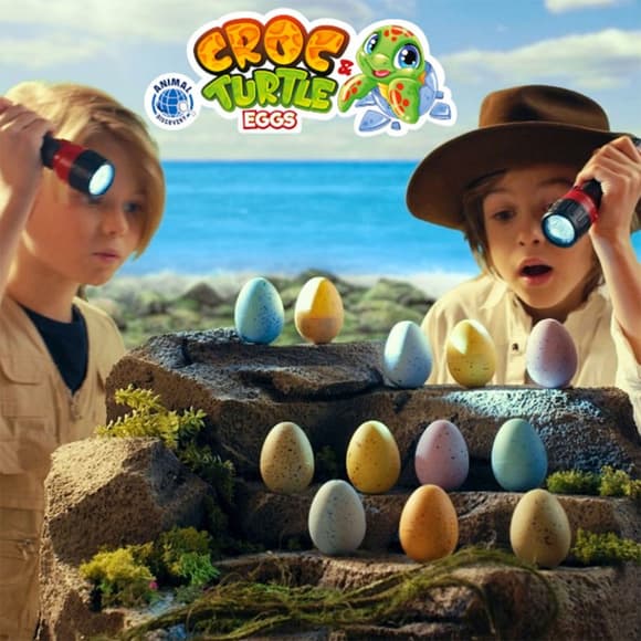 Іграшка, що росте "Крокодили і ч ерепахи" #sbabam T070-2019 в яйці "Croc & Turtle Eggs"