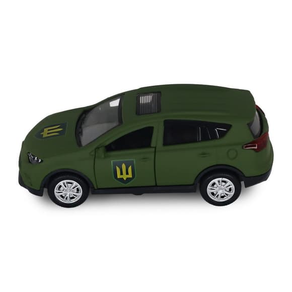 Автомодель серии "Шевроны Героев" Toyota RAV4 "Сухопутные войска ВСУ" TechnoDrive KM6198M2