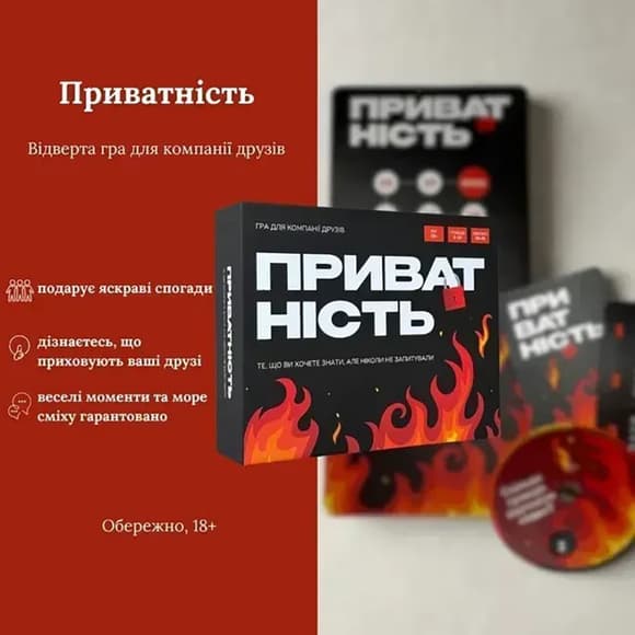 Настольная игра Конфиденциальность 290148, 100 карточек, 300 вопросов