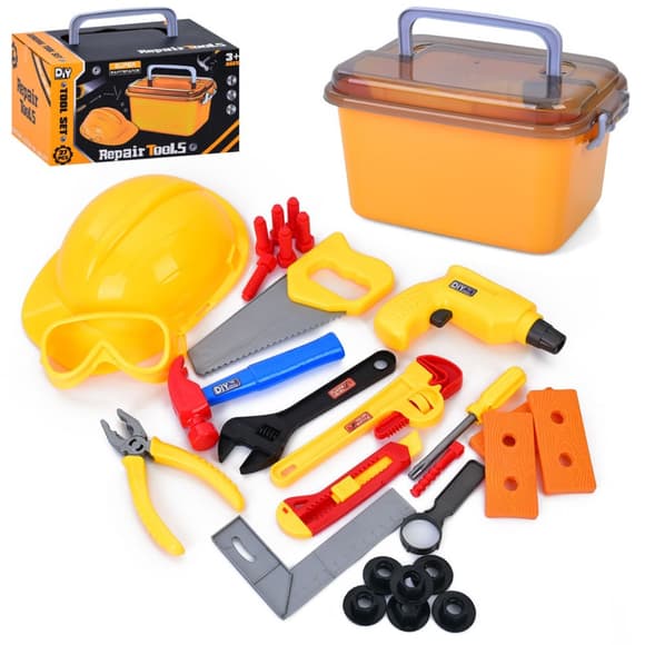 Игровой набор инструментов "Repair Tools" H-566 каска, ящик, молоток