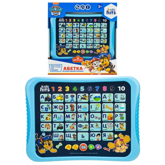 Дитячий розвиваючий планшет "Абетка Paw Patrol" KH01/014L