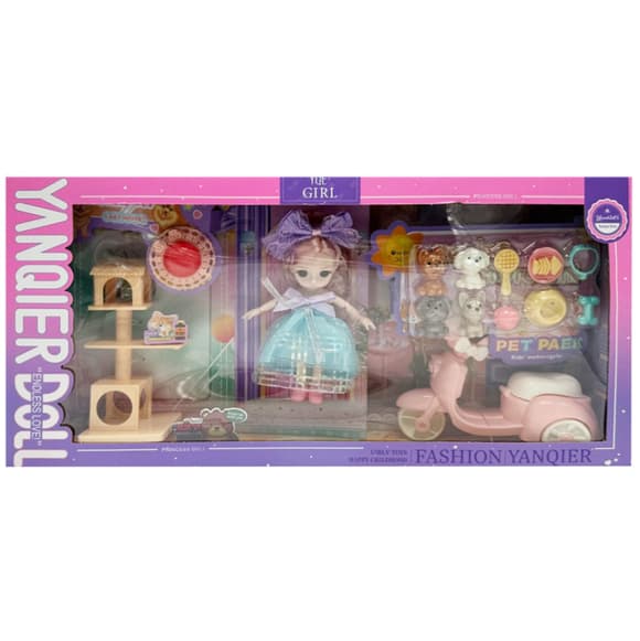 Дитяча іграшкова лялька "YQE-Girl" Bambi 3688-183A, з аксесуарами 