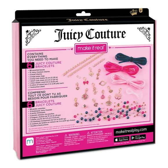 Набор для творчества "Браслеты украшены бархатами и жемчужинами" Juicy Couture Make it Real MR4417