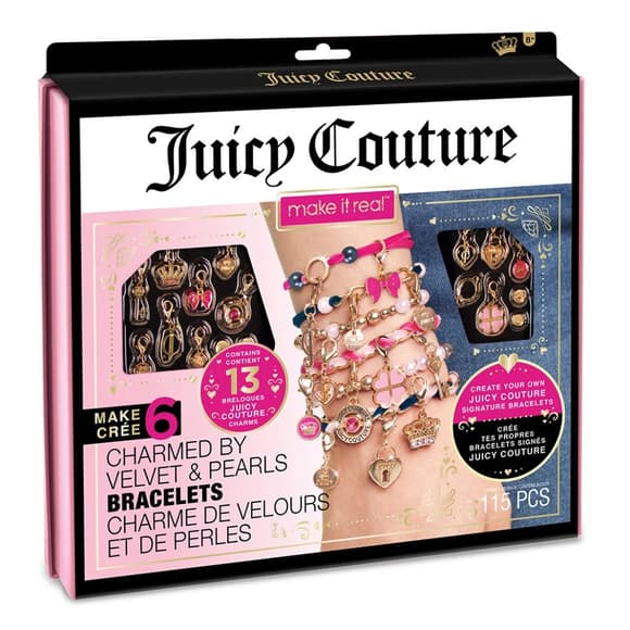 Набор для творчества "Браслеты украшены бархатами и жемчужинами" Juicy Couture Make it Real MR4417