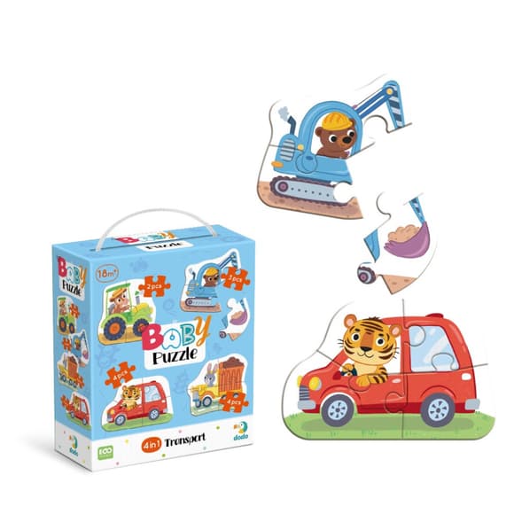 Детский пазл 4 в 1 "Baby puzzle. Транспорт" 300685 набор 4 в 1