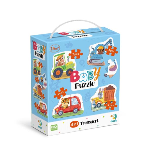 Детский пазл 4 в 1 "Baby puzzle. Транспорт" 300685 набор 4 в 1