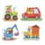 Детский пазл 4 в 1 "Baby puzzle. Транспорт" 300685 набор 4 в 1