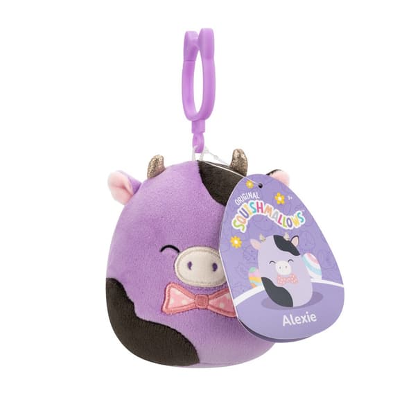 М'яка іграшка на кліпсі Корівка Олексі Squishmallows SQCP00463, 9 см