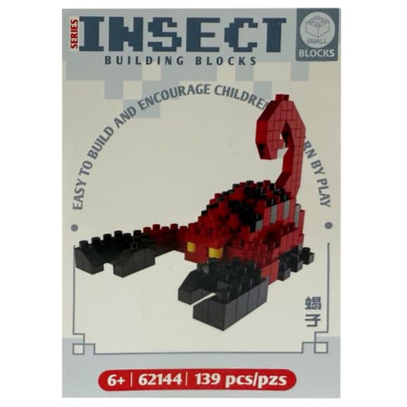 Детский конструктор "Насекомые" A62144, 139 деталей