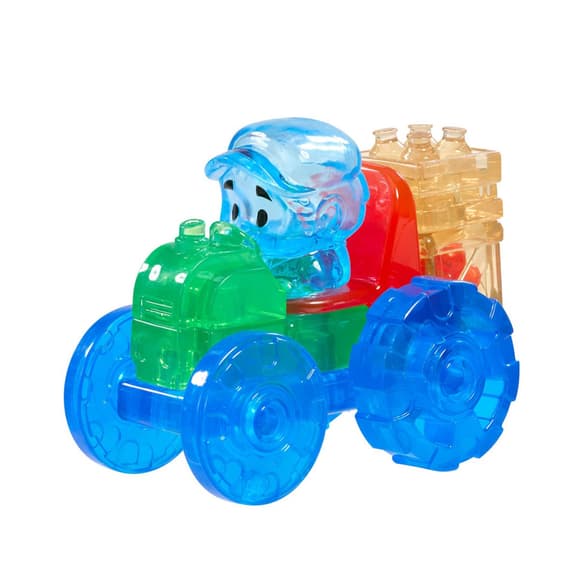 Детский сенсорный конструктор "Красочный трактор" Jelly Blox 932945, 12 деталей