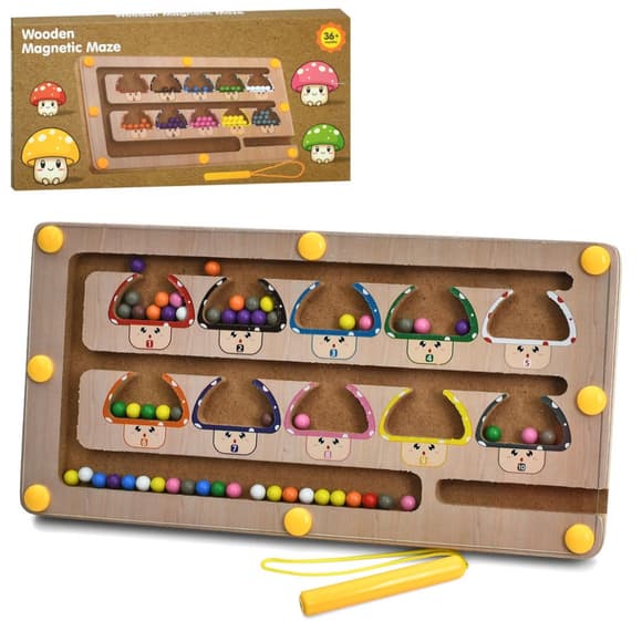 Деревянная детская игрушка "Лабиринт" MD 0369 с шариками
