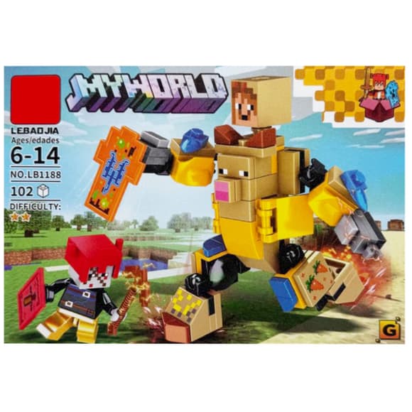 Детский конструктор "Minecraft" LB1188-G 102 детали