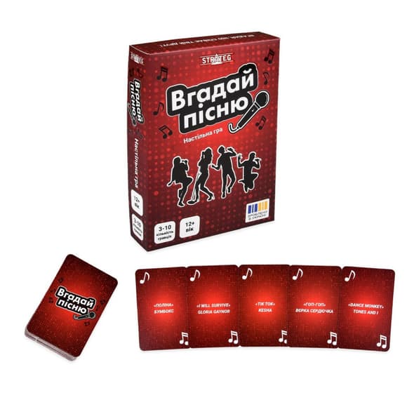 Настольная игра "Угадай песню" 30947 инструкция, игральные карты