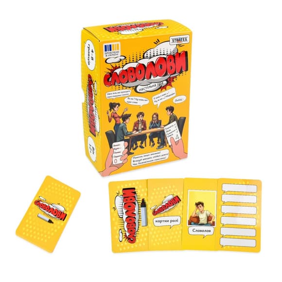 Настольная игра "Словоловы" 30826 карточки для написания 6 штук