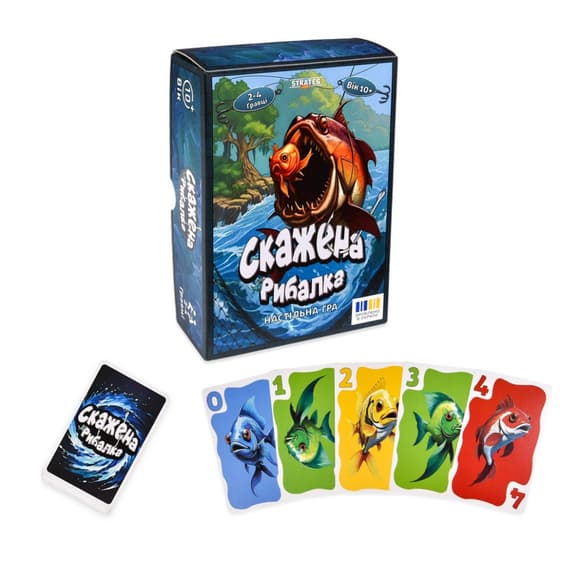 Карточная игра "Безумная рыбалка" 30845, 100 карточек