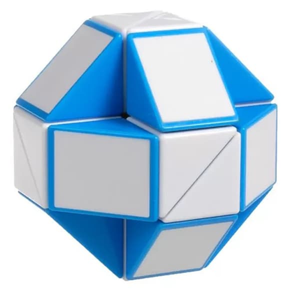Змейка Рубика Smart Cube бело-голубая SCT401 в коробке
