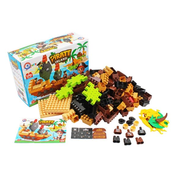 Детский развивающий конструктор "Pirate island" 2642TXK 170 деталей