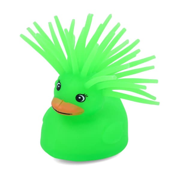 Детская игрушка Антистресс Уточка MS 3719(Green) световые эффекты