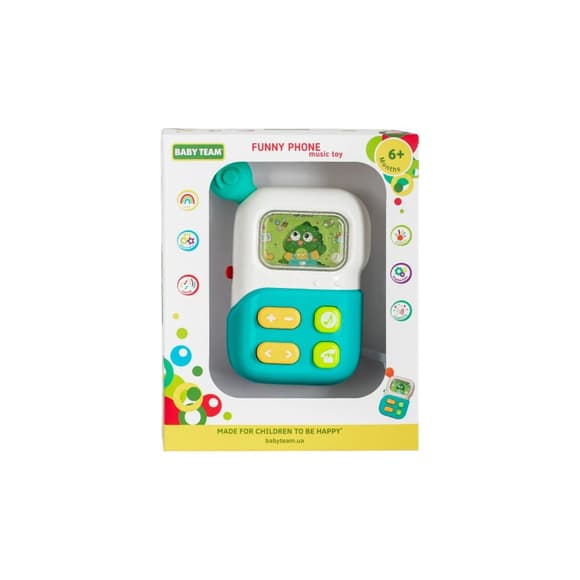 Детская музыкальная игрушка "Веселый телефон" 8655(Blue)