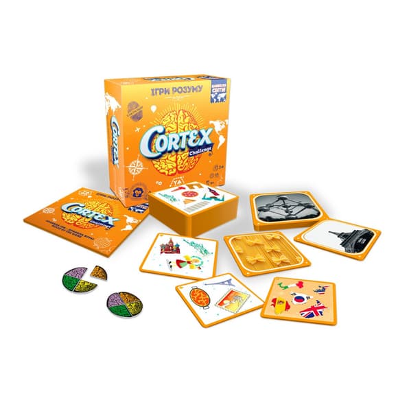 Карткова гра "Cortex Challenge Навколо Світу" YaGo 101010918, 90 карток, 24 фішки