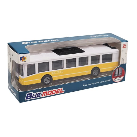 Детский инерционный автобус DD2813AC(Yellow-1) открываются двери