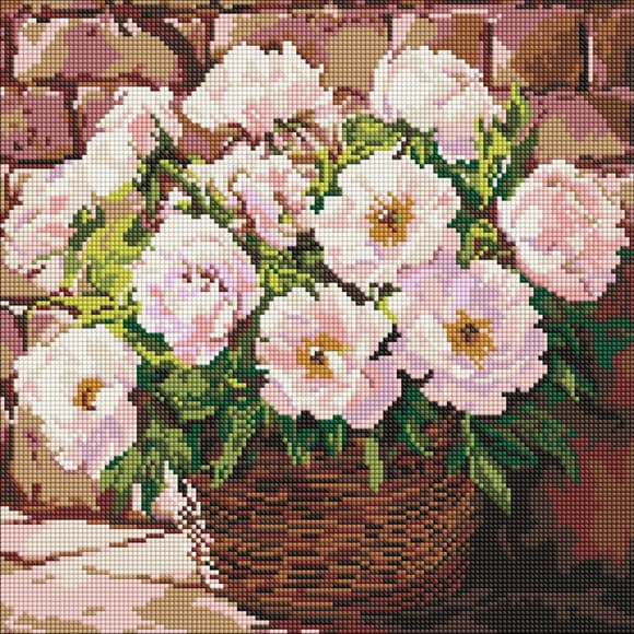 Алмазная мозаика "Нежный аромат" AMO8296, 40х40 см