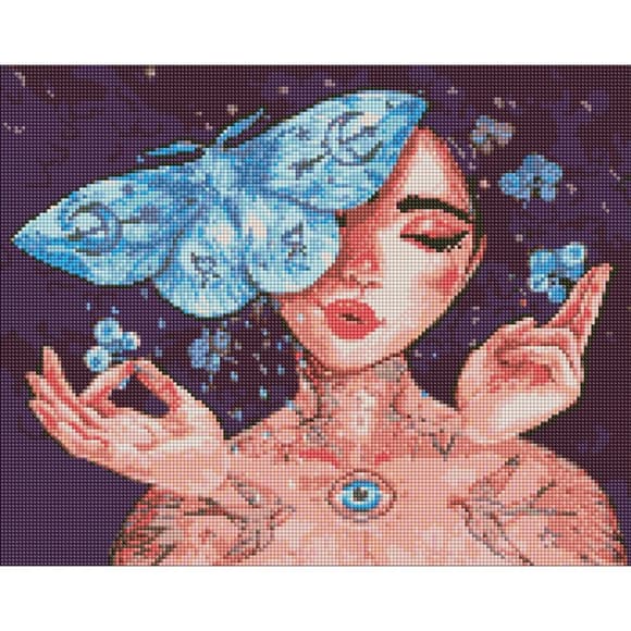 УЦЕНКА!!! Алмазная мозаика "Прикосновение бабочки" ©lesya_nedzelska_art AMO7451-UC 40х50 см