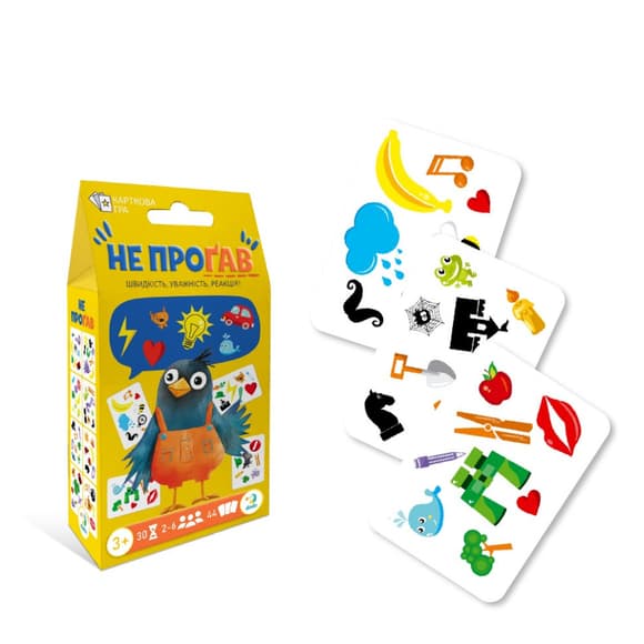 Настольная карточная игра для детей "Не упусти" 301237, 2-6 игроков