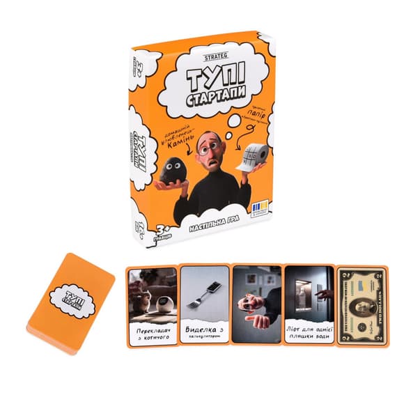 Настольная игра "Тупые стартапы" 30957, 110 карточек