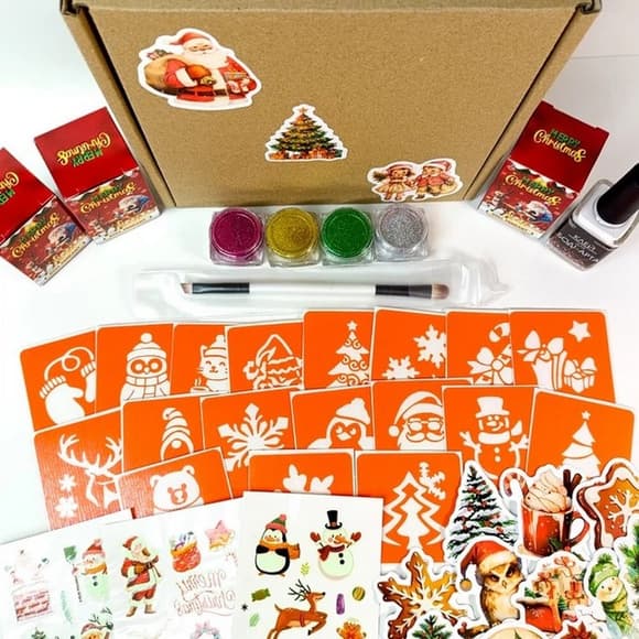 Подарочный набор "Рождественское чудо: Волшебный подарок" gift-box-christmass-3kids