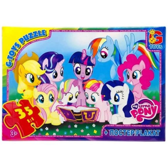 Дитячий пазл "My little PONY" MLP033 постер, 35 елементів