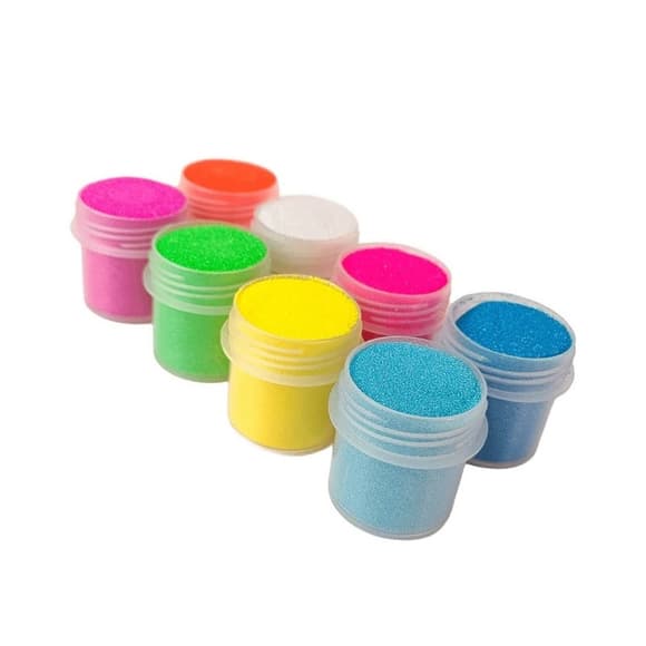 Набор глиттера для био-тату №6 glitter-set-big-8x-6 неоновый