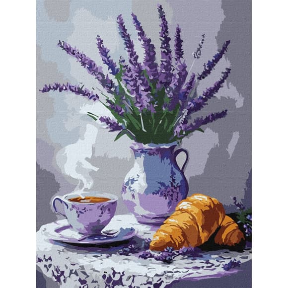 Картина по номерам "Лавандовый натюрморт" ©art_selena_ru KHO3324, 30x40 см