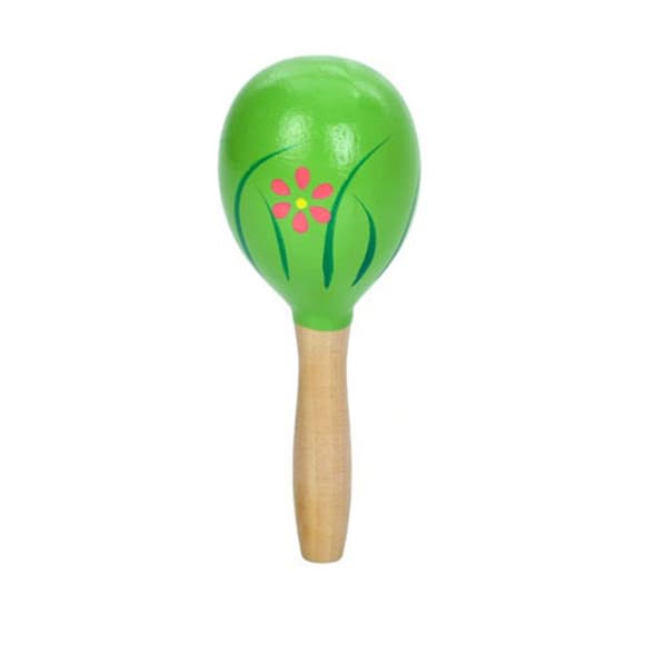 Детская деревянная игрушка Маракас MD 0361-6 размер 12,5 см