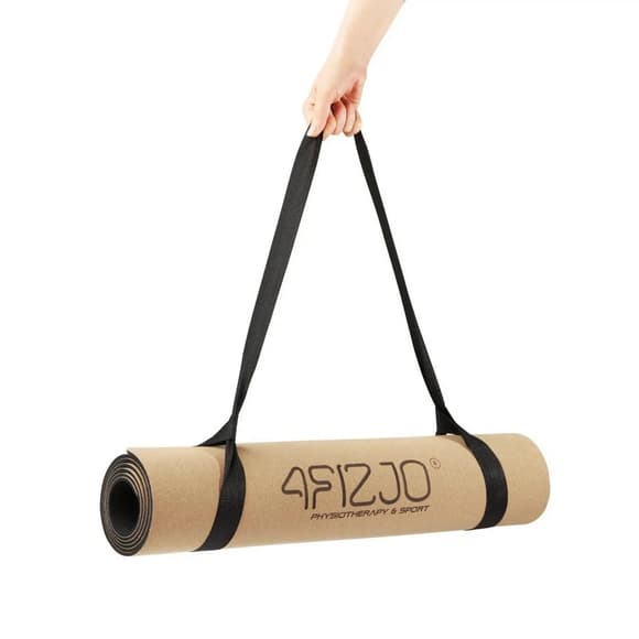 Спортивный коврик для йоги и фитнеса Cork 4FIZJO 4FJ0590, 183x61x0,4 см