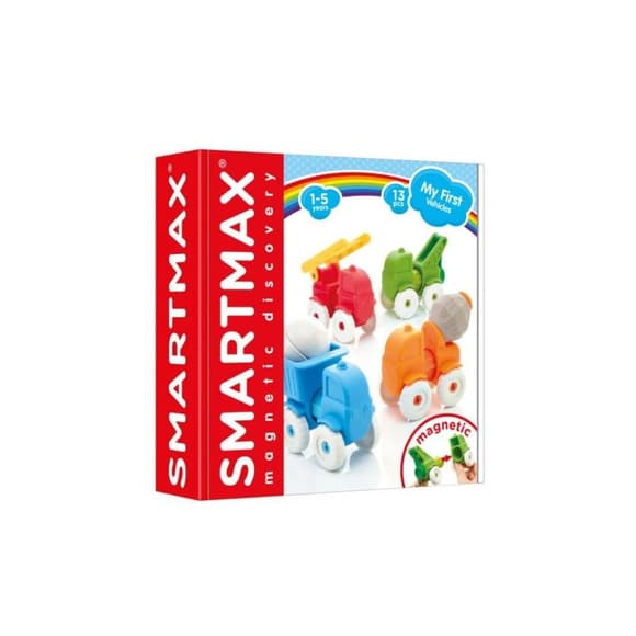 Магнітний конструктор "Мої перші машинки" Smartmax SMX 226, 13 деталей