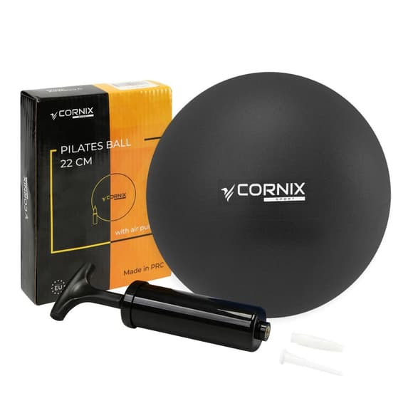 Мяч для йоги MiniGYMball Cornix XR-0371, 22 см, черный