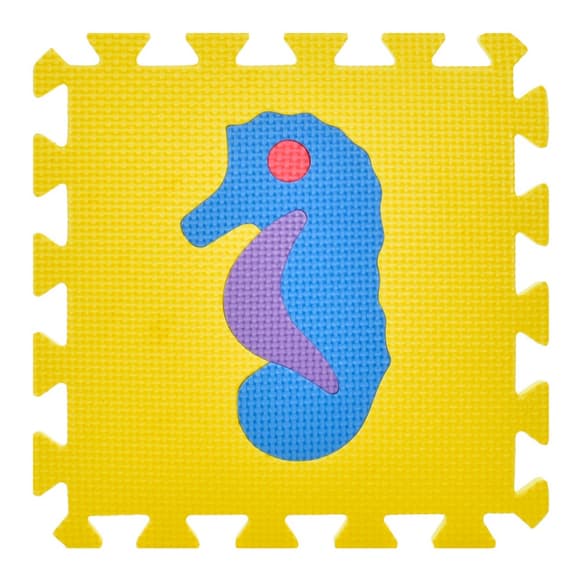 Детский коврик Мозаика "Животные" M 0376-1, 10 деталей, EVA, 30х30 см