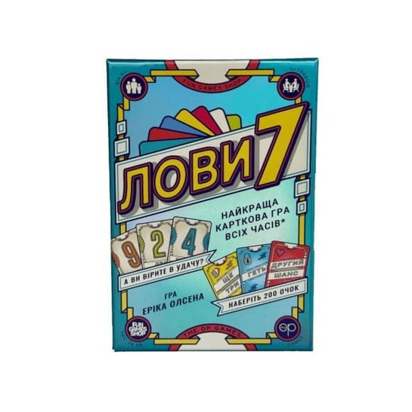 Настольная карточная игра "Лови7" FGS76, 79 карт чисел