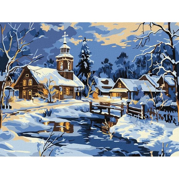 Картина по номерам "Спокойствие над рекой" ©art_selena_ua KHO6425, 30х40 см