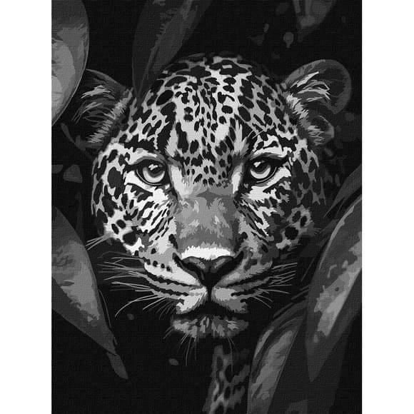 Картина по номерам "Леопард на охоте" ©art_selena_ua KHO6670, 30х40 см