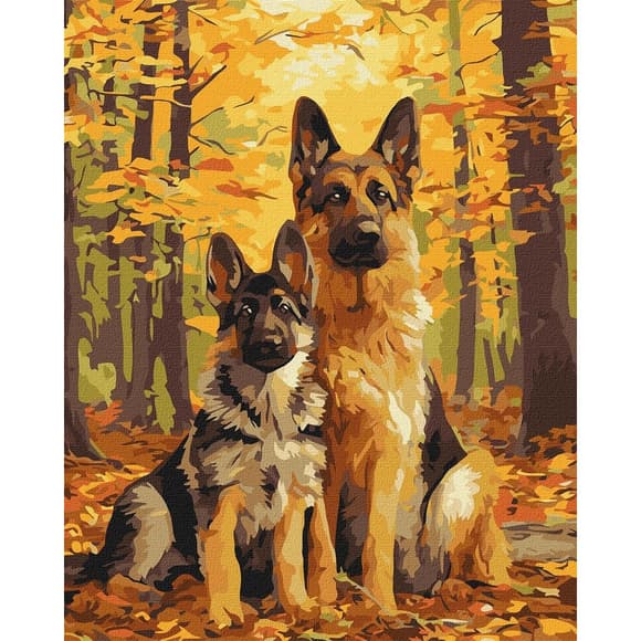 Картина за номерами "Лісові друзі" ©art_selena_ua KHO6844, 40х50 см