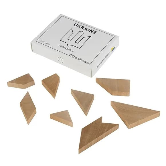 Набор деревянных головоломок "Wooden mini puzzle set #2" set2en 6 штук
