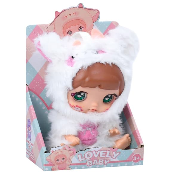 Дитяча м'яка іграшка-брелок "Lovely Baby" 6053a(White) 