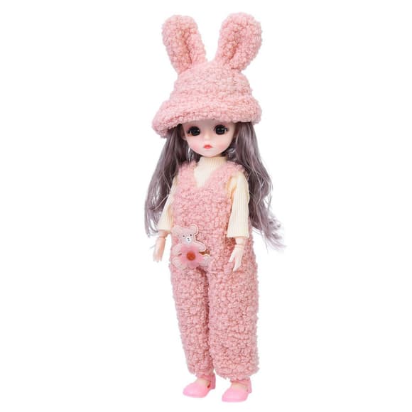 Детская игровая кукла F0322(Pink) шарнирная, размер 29 см
