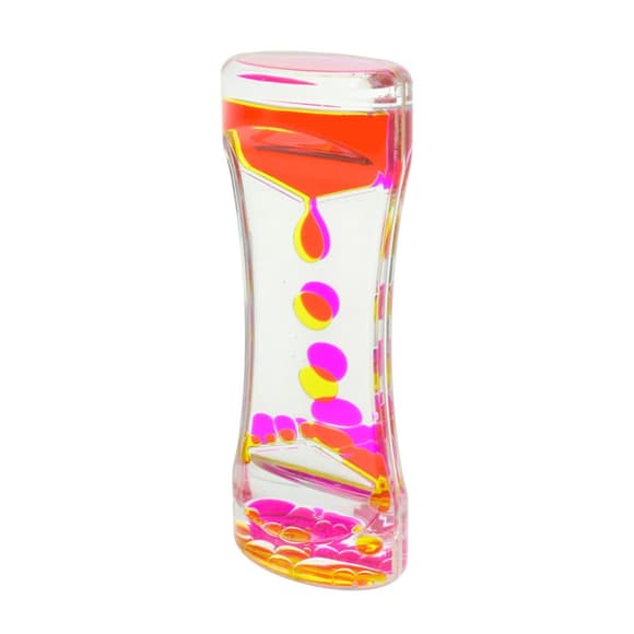 Пісочний годинник XX-3(Yellow) жовтий, з гелевою рідиною, 13,5 см