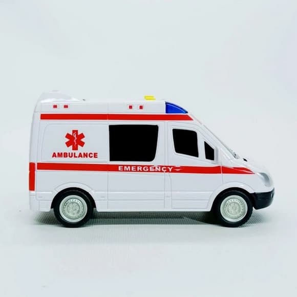 Детская автомодель "Скорая помощь" 7994, 17х7 см, звуковые и световые эффекты