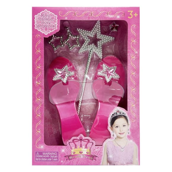 Набор аксессуаров для девочек QS00025D1(Pink) розовый, туфли в комплекте