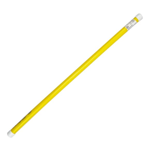 Палка гимнастическая тренировочная 24275(Yellow) длина 60 см, d 27 мм
